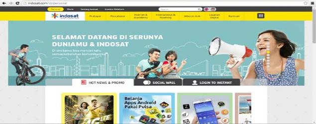 Indosat Segarkan Tampilan Situs  