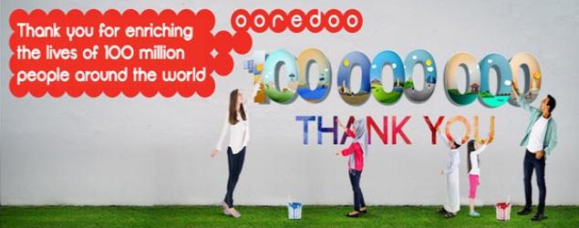 Ooredoo Tembus 100 juta Pelanggan  