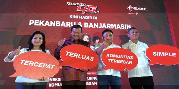 Buka 4G di Pekanbaru dan Banjarmasin, Telkomsel Kejar Ketertinggalan dari XL