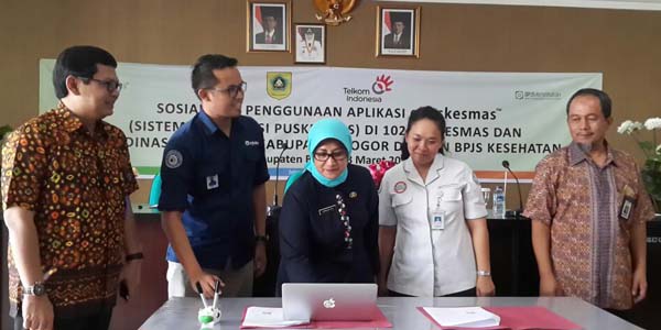 Telkom Dukung Implementasi e-Puskesmas di Bogor