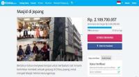 Kitabisa.com berhasil kumpulkan Rp 2 miliar bagi Masjid Chiba Jepang