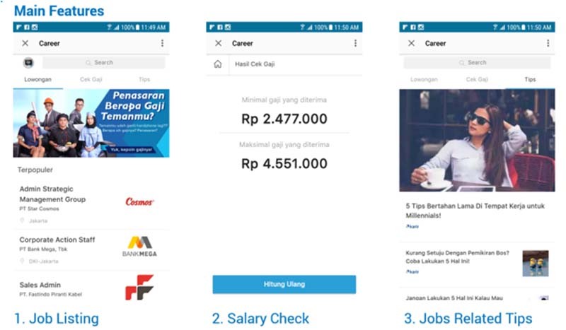 BBM permudah pengguna mencari kerja