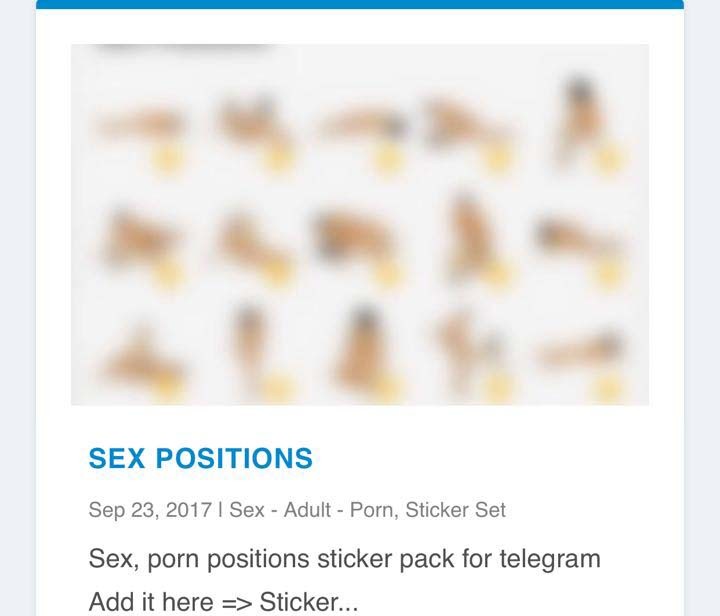 Duuh Marak Sticker Pornografi Di Telegram