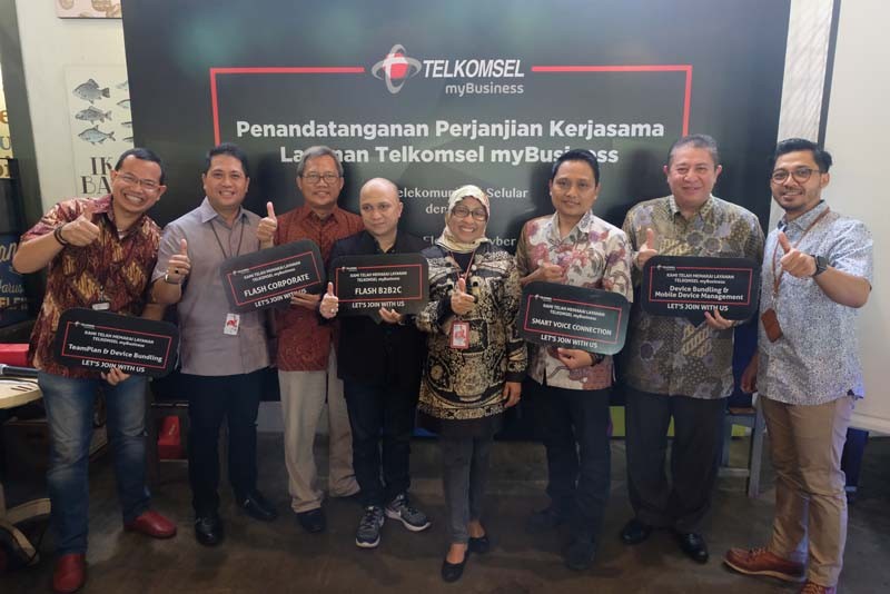 Genjot pasar korporasi, Telkomsel sinergi dengan 5 perusahaan