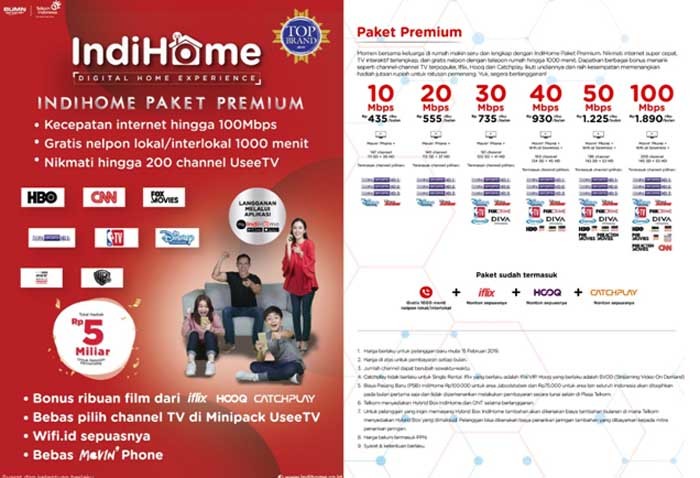 Bikin suasana rumah lebih meriah dengan IndiHome Paket Premium