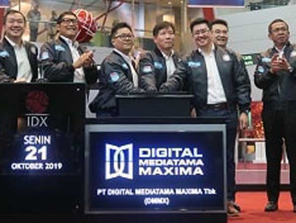 Digital Mediatama Maxima resmi melantai di bursa saham