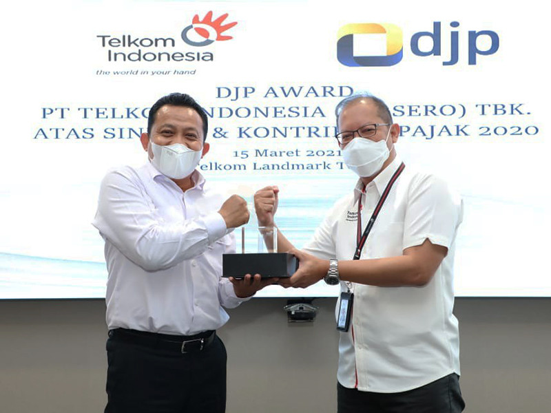 Telkom raih DJP Award, pajak tumbuh 3,24% di 2020