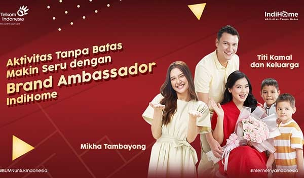 IndiHome jadikan Mikha Tambayong dan keluarga Titi Kamal sebagai brand ambassador