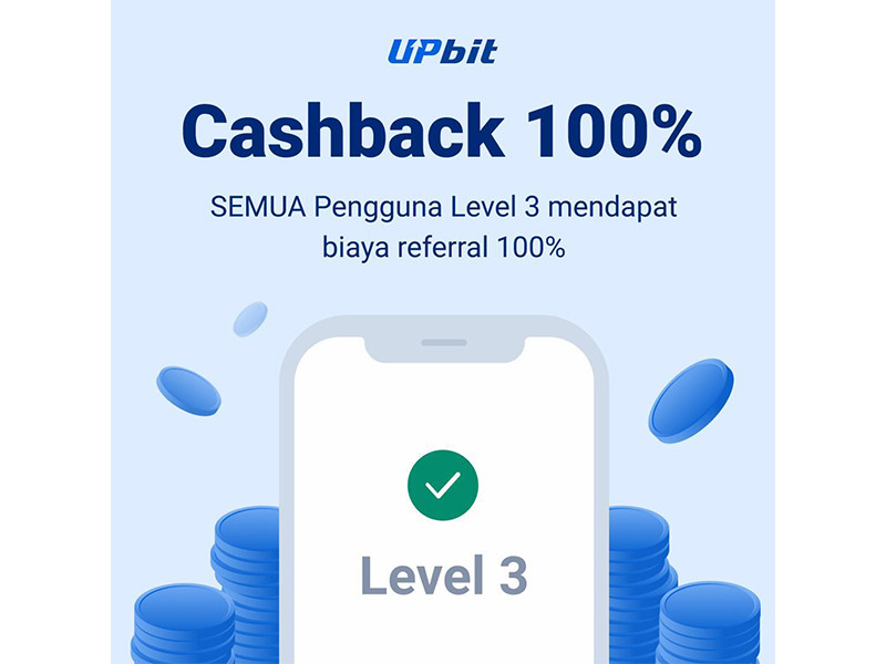 Wow, program referral cashback 100% dari Upbit