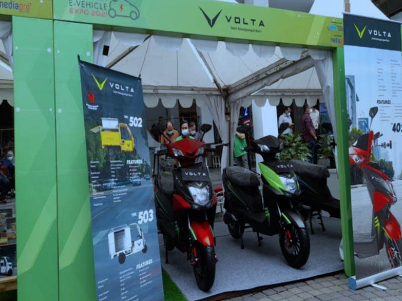 Volta perkenalkan sepeda motor listrik di Indonesia E-Vehicle Expo