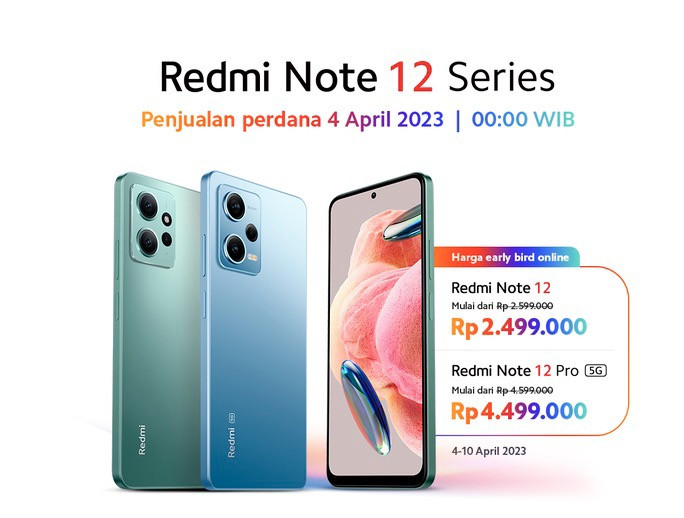 Redmi Note 12 dan Redmi Note 12 Pro 5G resmi masuk pasar