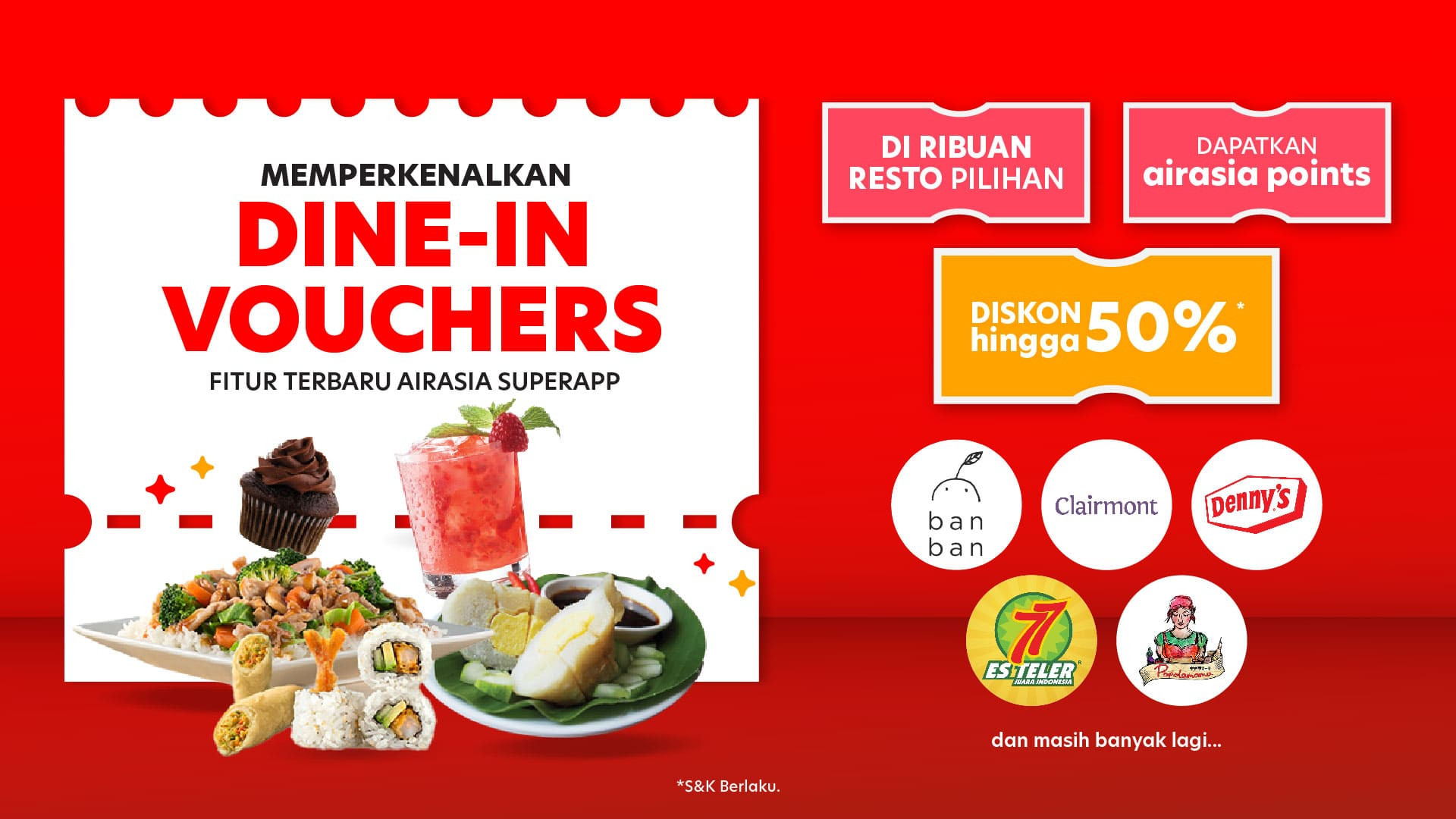 Airasia Superapp luncurkan layanan &quotDine-in Vouchers"