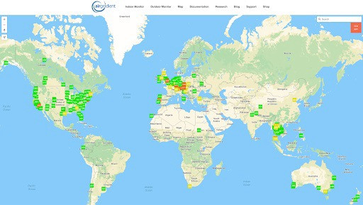 AirGradient luncurkan peta CO2 Global Real-Time pertama