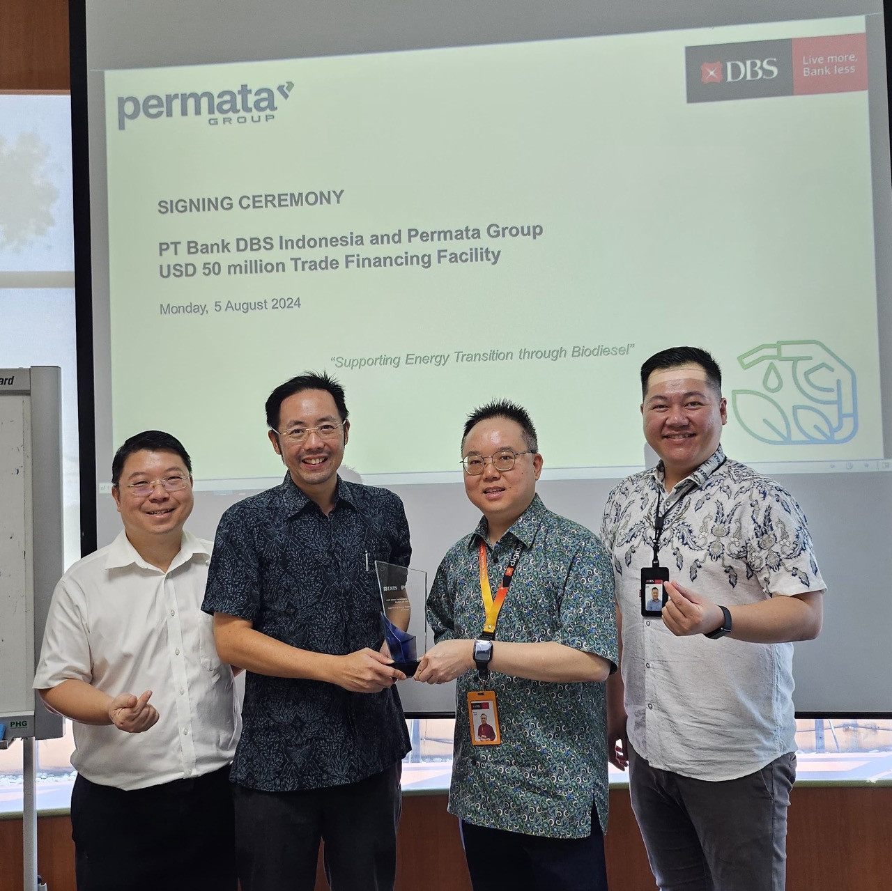 DBS Indonesia berikan trade financing kepada Permata Group