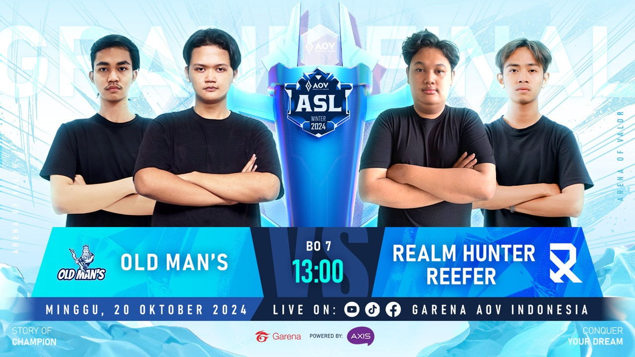 Old Man vs Realm Hunter Reefer tampil di laga pamungkas ASL 2024 Winter