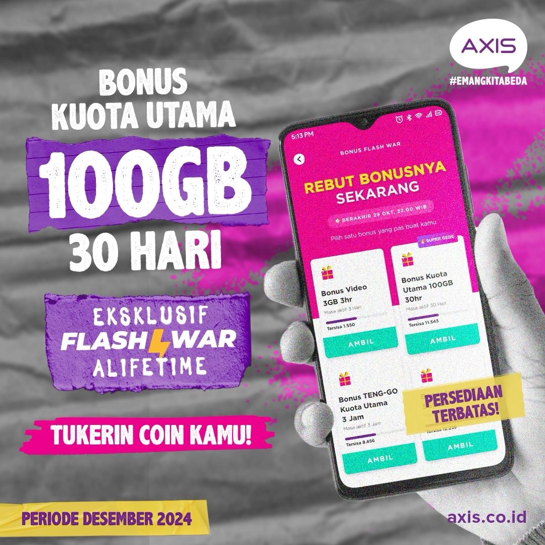 AXIS tebar promo seru di Nataru