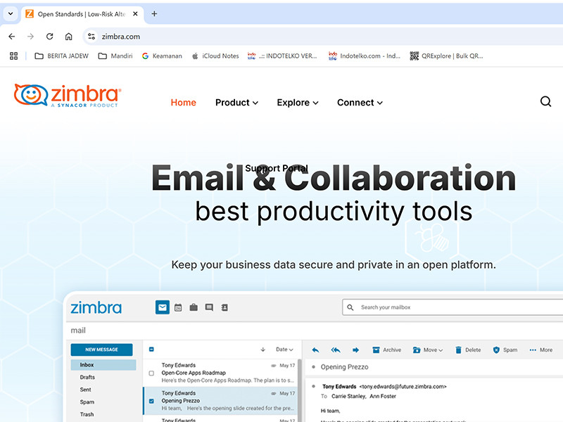 Tingkatkan keamanan email, PT KAI Gandeng Zimbra