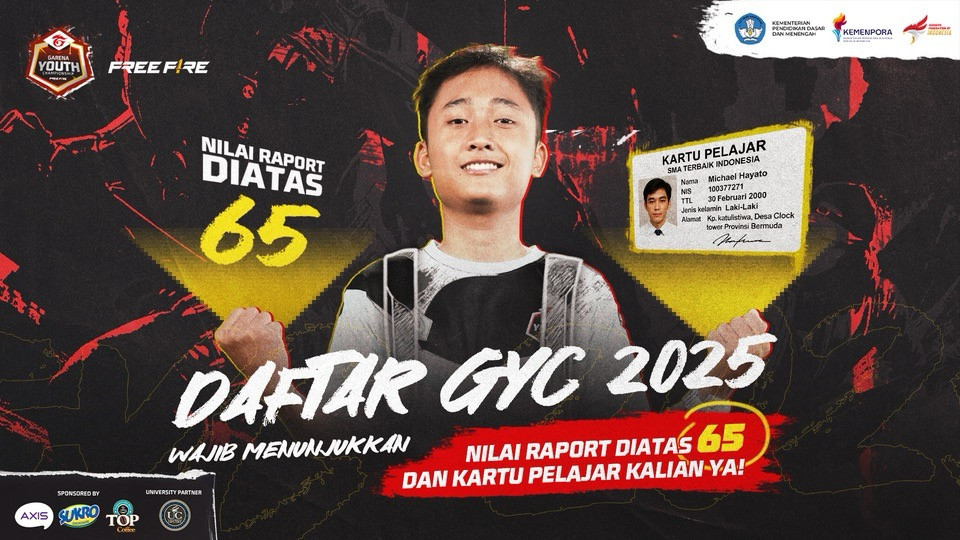 GYC 2025 Free Fire kembali digelar untuk pelajar