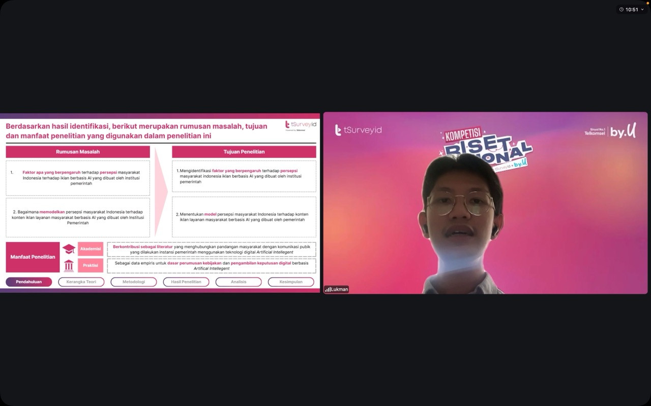 Ini pemenang &quotKompetisi Riset Nasional 2025 by tSurvey dan by.U"