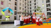 Perumnas bangun toilet dan sanitasi umum Posyandu di Jeruksawit