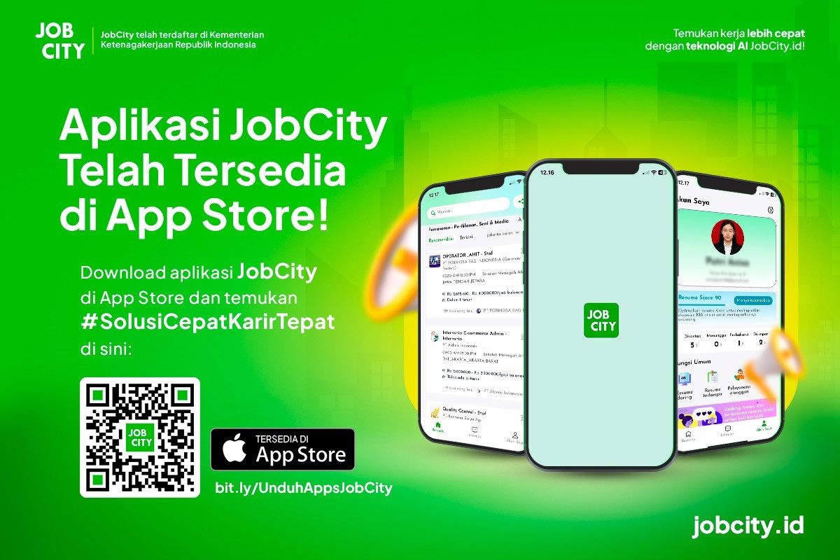 Perluas pencari kerja dan perusahaan, JobCity hadir di iOS
