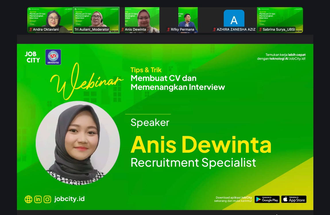 JobCity.id dan BSI siapkan mahasiswa hadapi rekrutmen