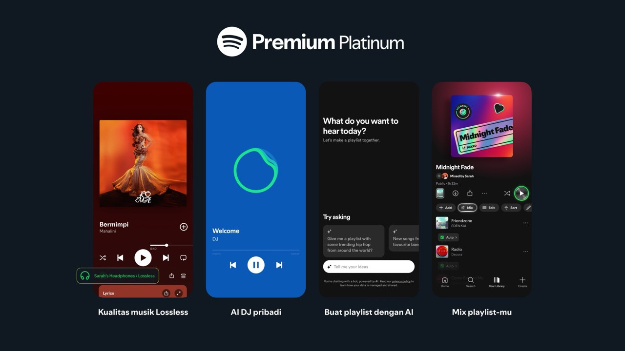 Kualitas audio studio kini hadir di Spotify Indonesia