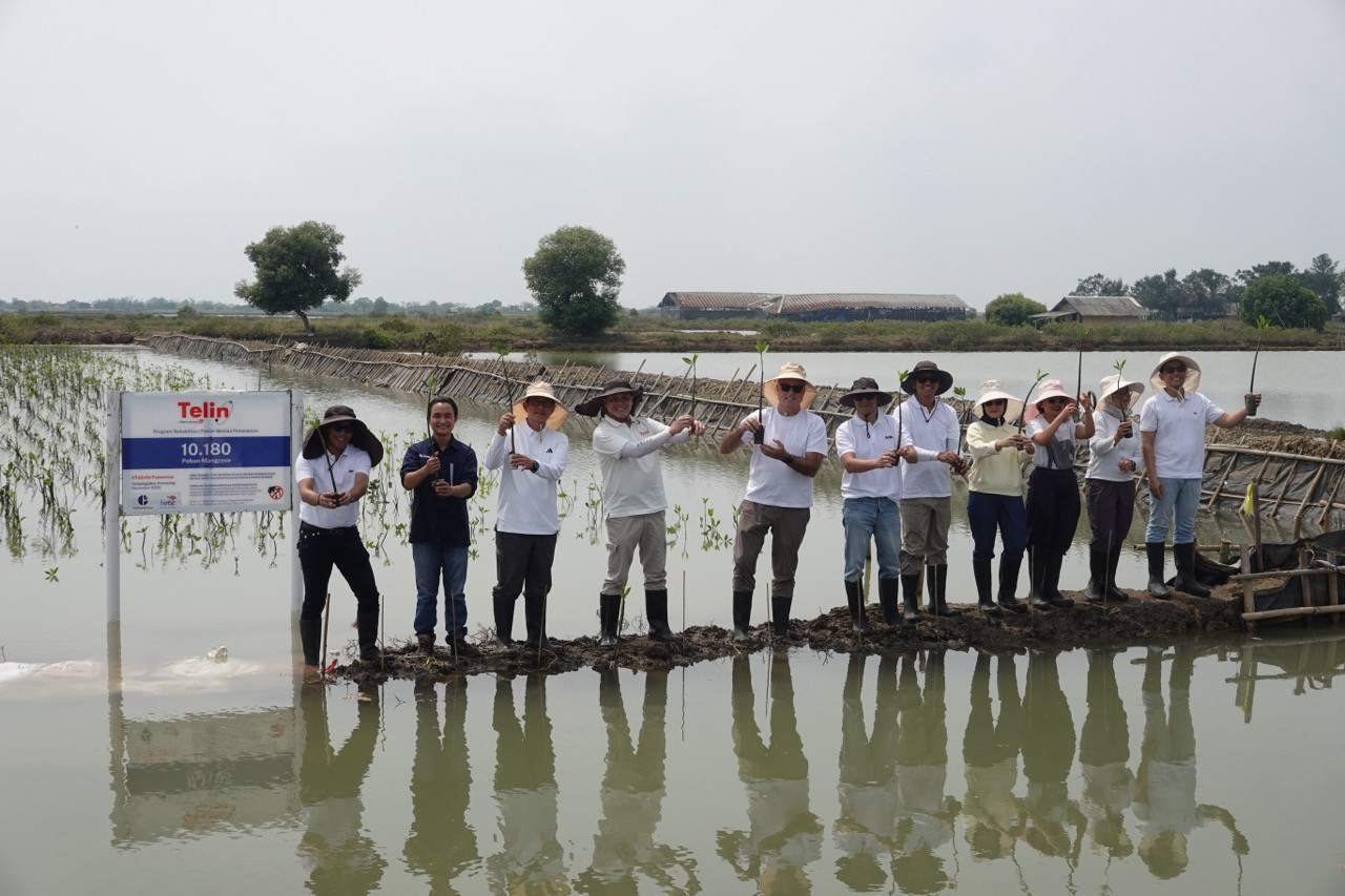 Telin tanam 10.180 mangrove, bukti komitmen keberlanjutan BATIC 2025