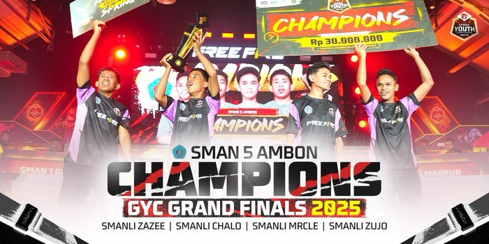 SMAN 5 Ambon sabet gelar juara GYC 2025 Free Fire