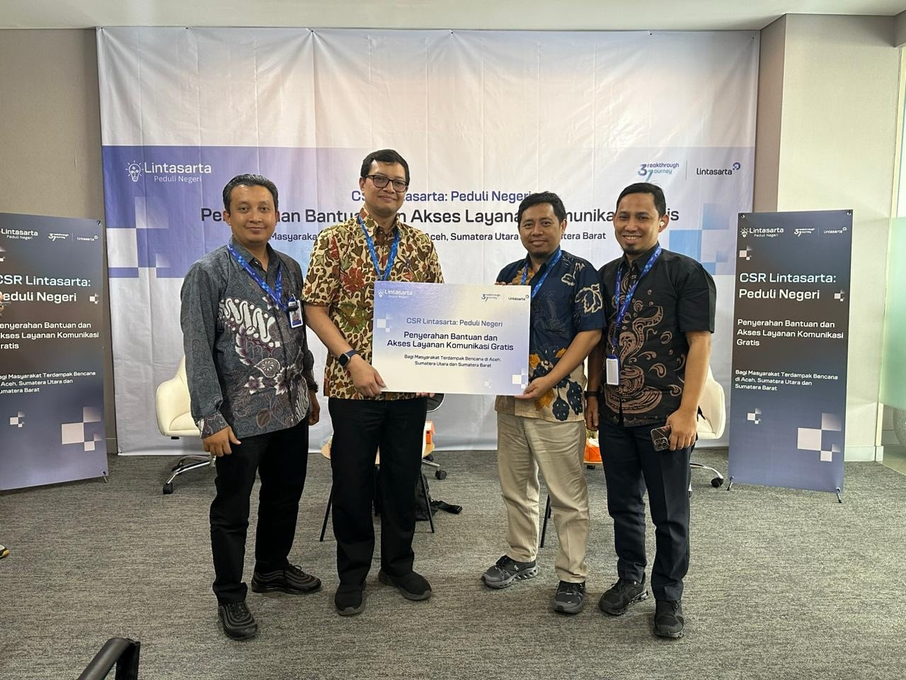 Lintasarta salurkan dukungan digital dan bantuan kemanusiaan ke wilayah bencana Sumatera