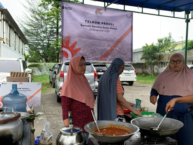 Di wilayah bencana Sumatera, TelkomGroup perkuat pemulihan layanan tambah dukungan satelit