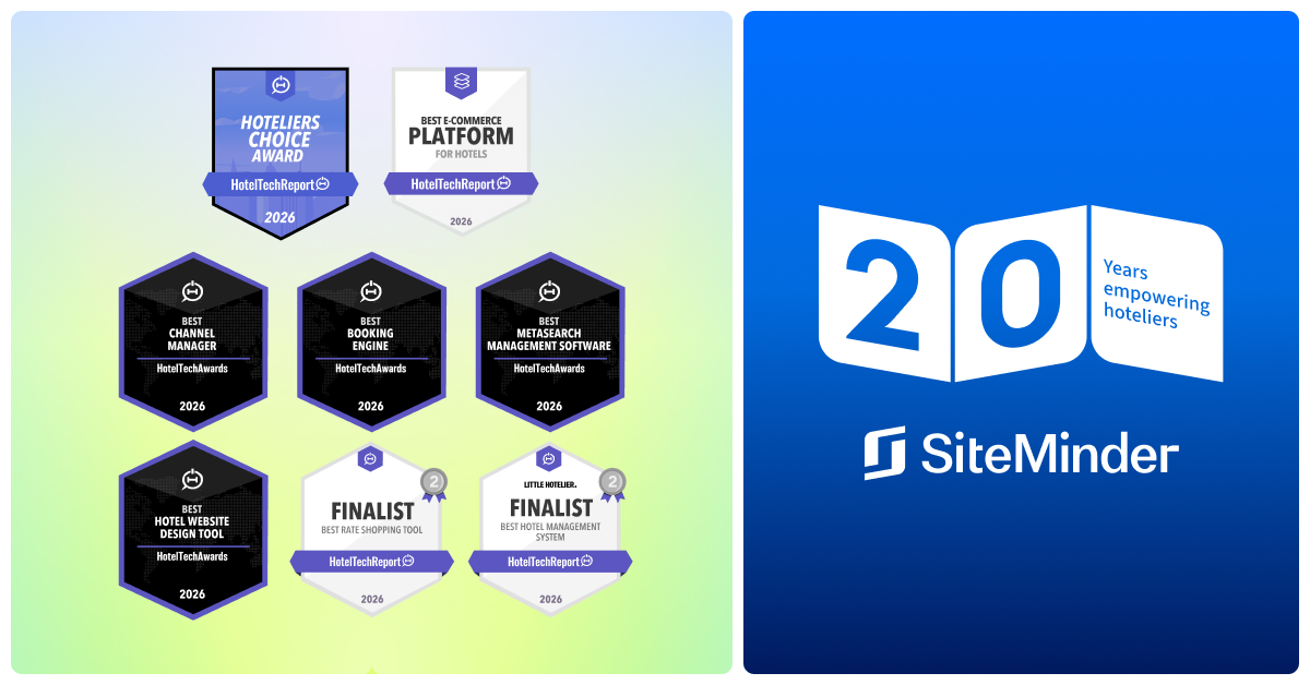 SiteMinder sabet banyak penghargaan HotelTechAwards 2026 di usia 20 tahun