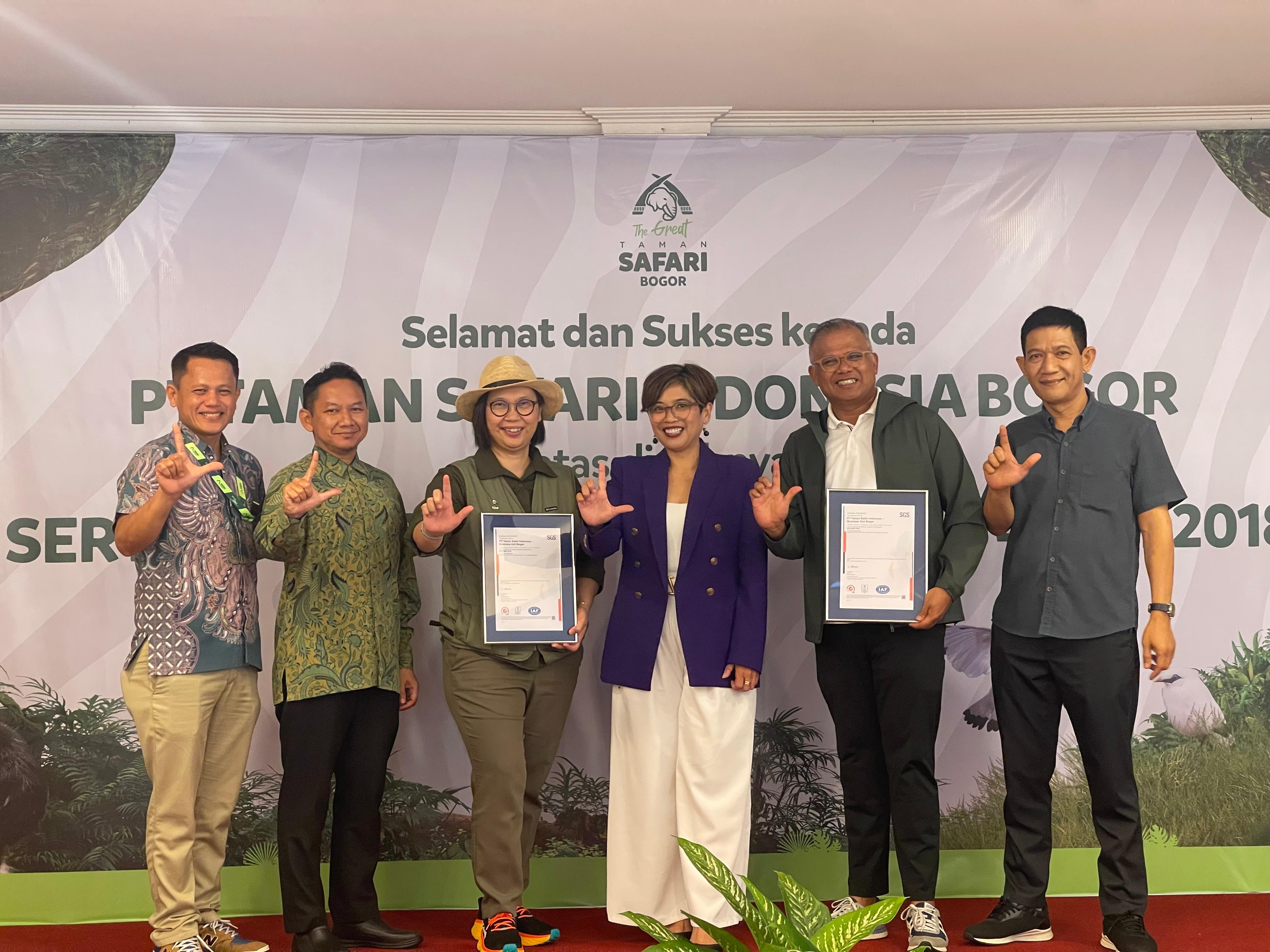 Taman Safari Bogor kantongi Sertifikasi ISO Global