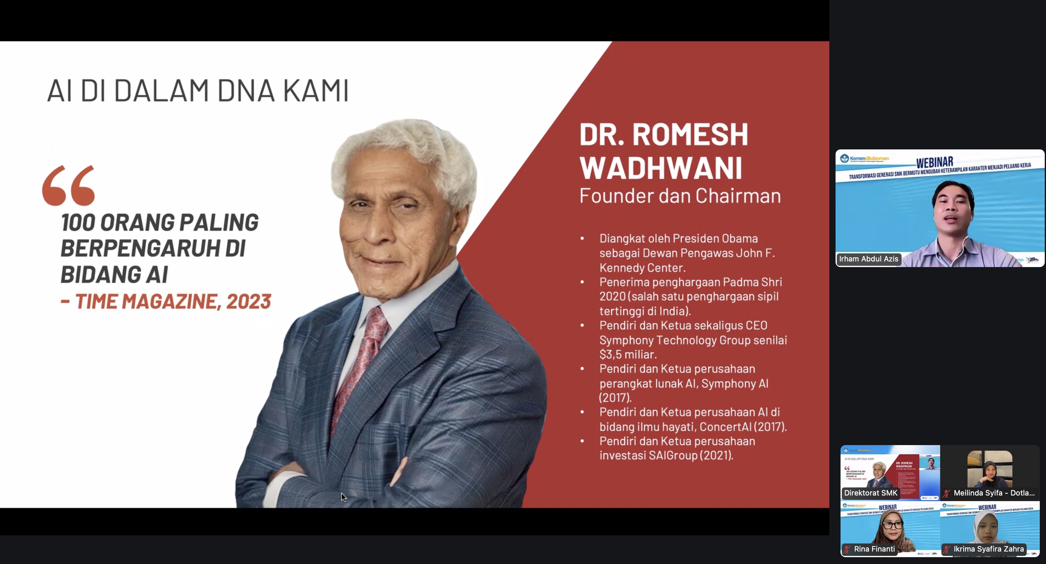 Kemendikdasmen gandeng Wadhwani perkuat kesiapan kerja lulusan SMK