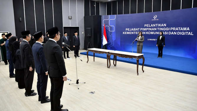 Kemkomdigi segarkan jajaran pimpinan tinggi pratama