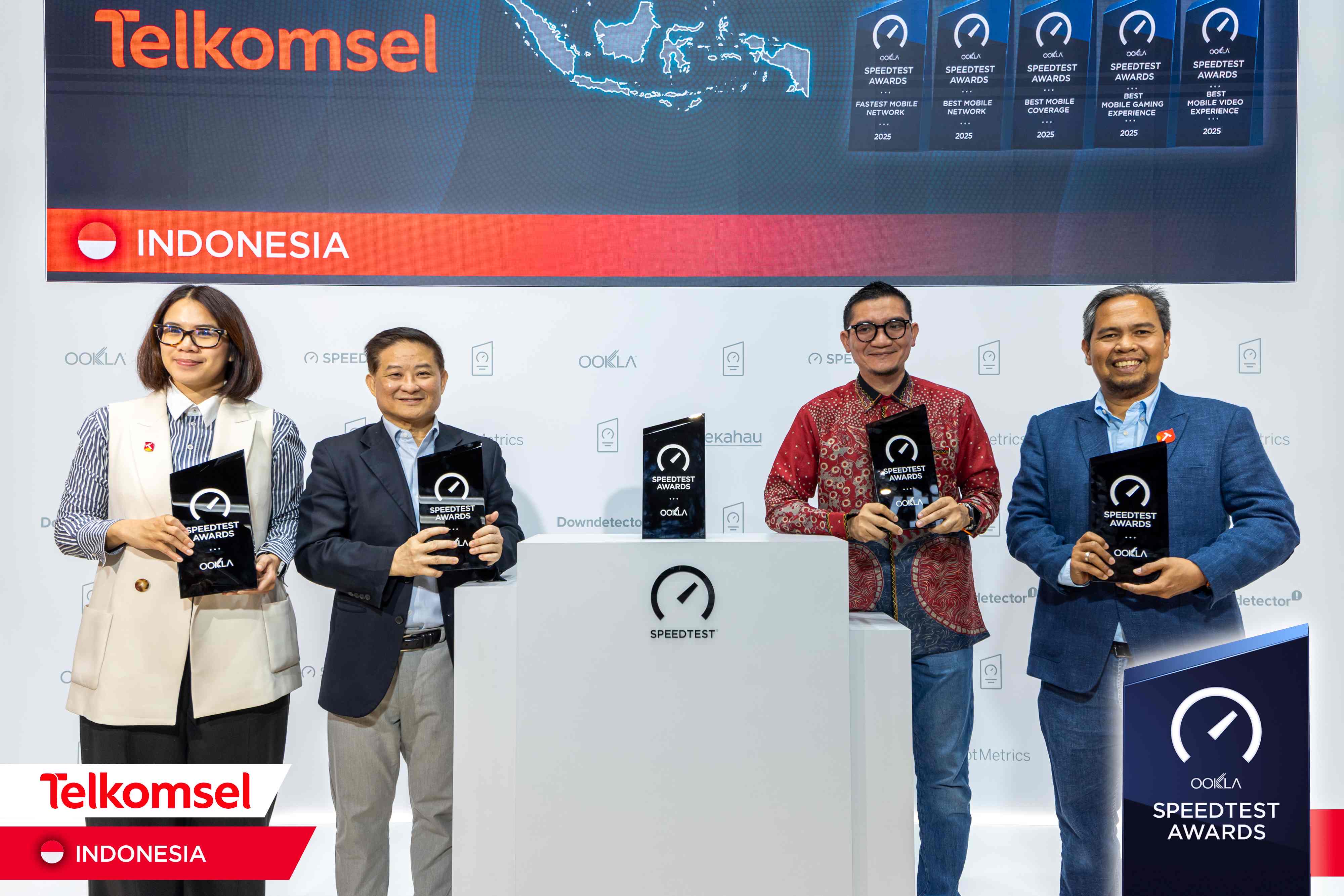 Telkomsel raih 5 penghargaan Ookla Speedtest Awards 2026