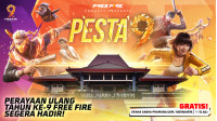HUT ke-9, Free Fire Event tebar hadiah dan Pesta Rakyat di Yogyakarta