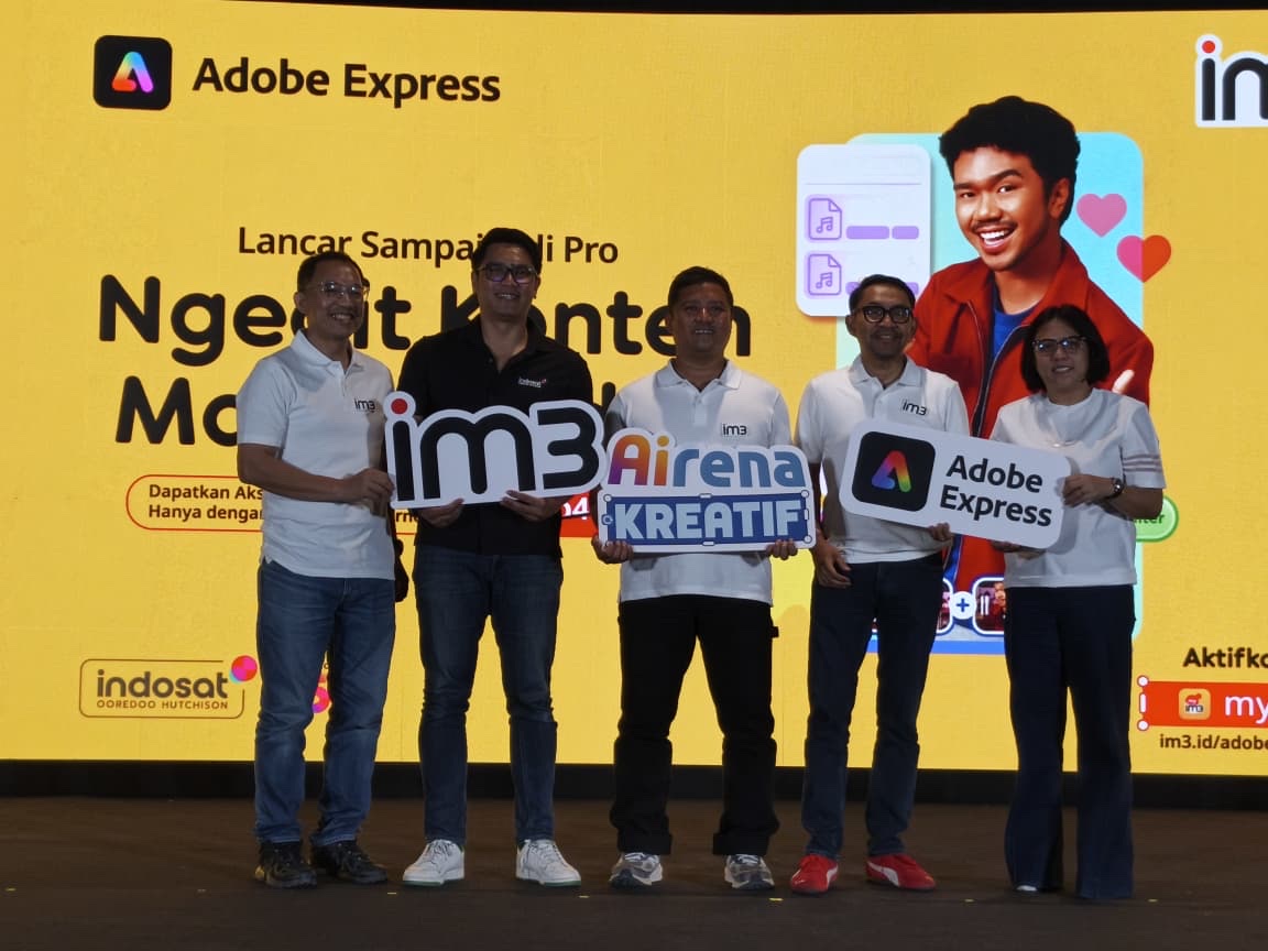 IM3 gandeng Adobe Express, hadirkan ruang kreatif untuk generasi digital