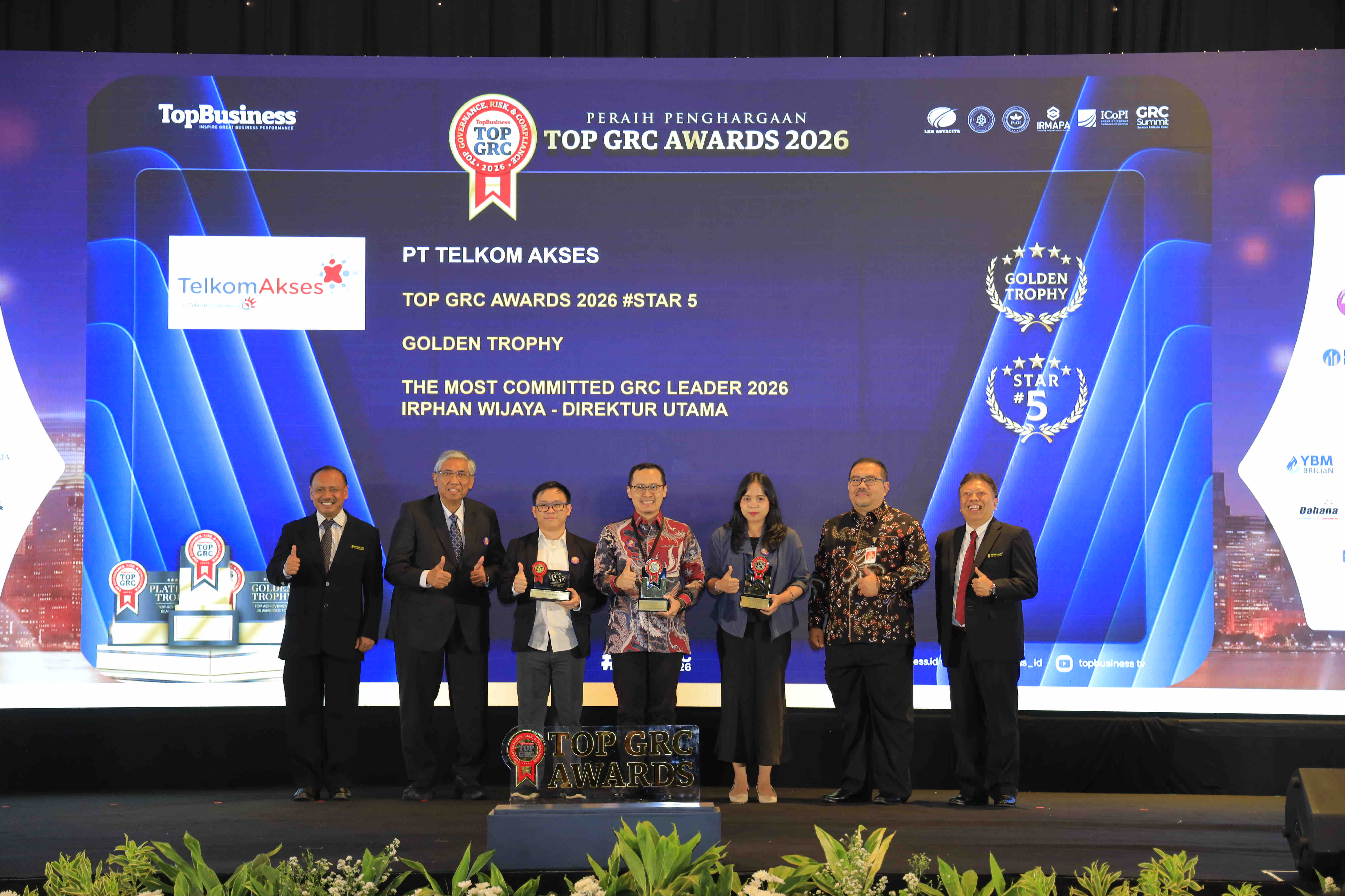 Telkom Akses raih Golden Trophy TOP GRC 2026