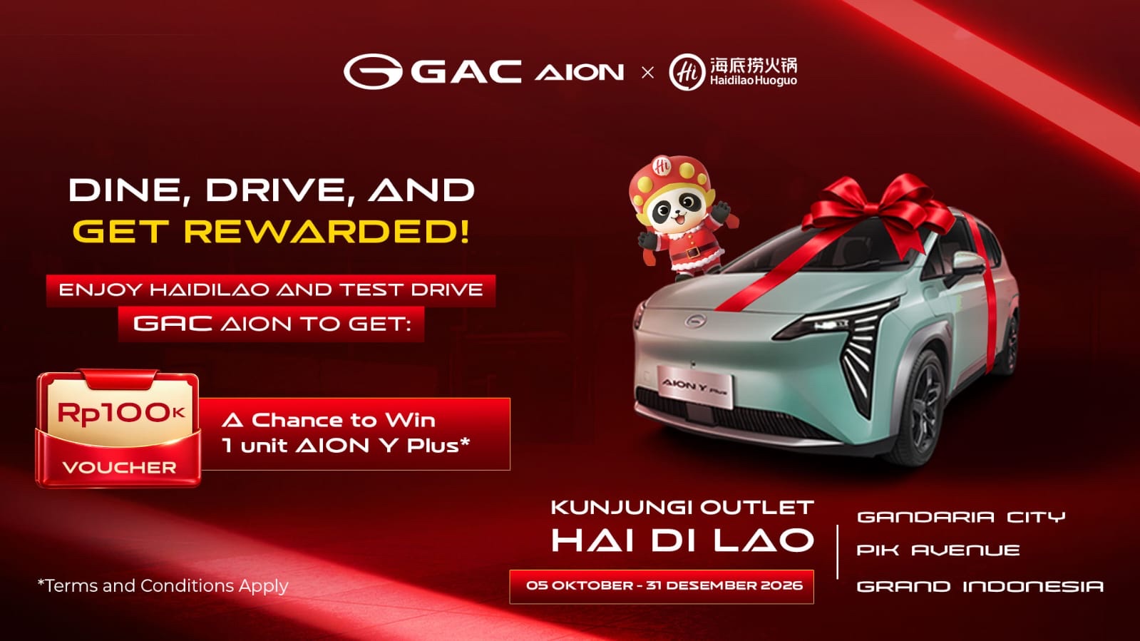 GAC dan Haidilao luncurkan Dine to Drive, berhadiah mobil Listrik