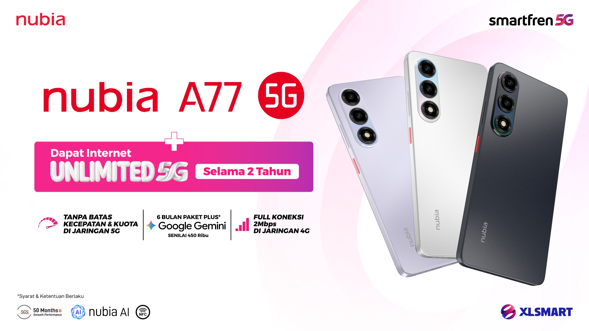 nubia dan Smartfren perluas akses internet 5G
