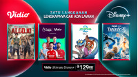 Vidio dan Disney+ hadirkan paket streaming baru