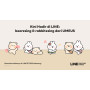 LINE jadi panggung global karakter bearzzing dan rabbitzzing