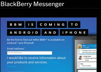 BlackBerry Tunda BBM Lintas Platform  