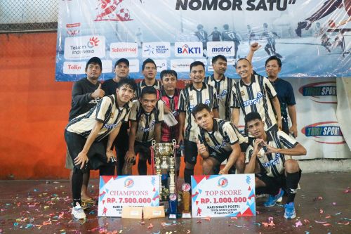 Ditjen SDPPI digdaya di turnamen futsal piala bergilir menkominfo ke-15