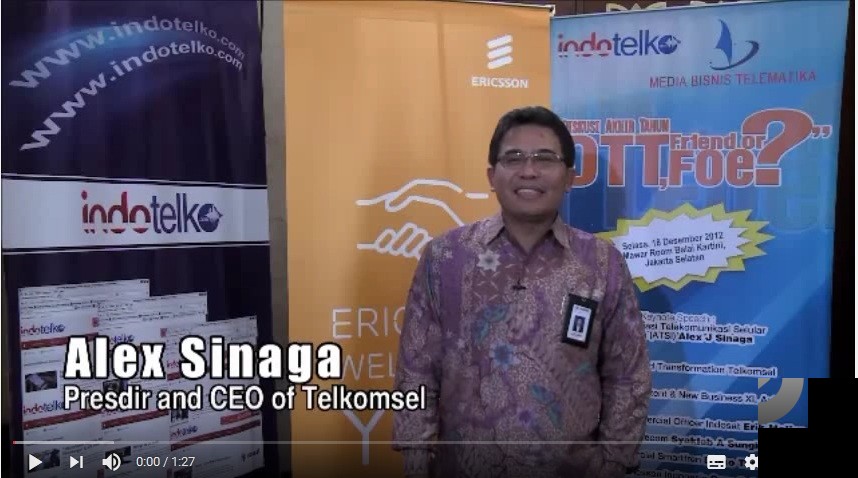 Alex Sinaga Telkomsel Talk About OTT Player in Indonesia