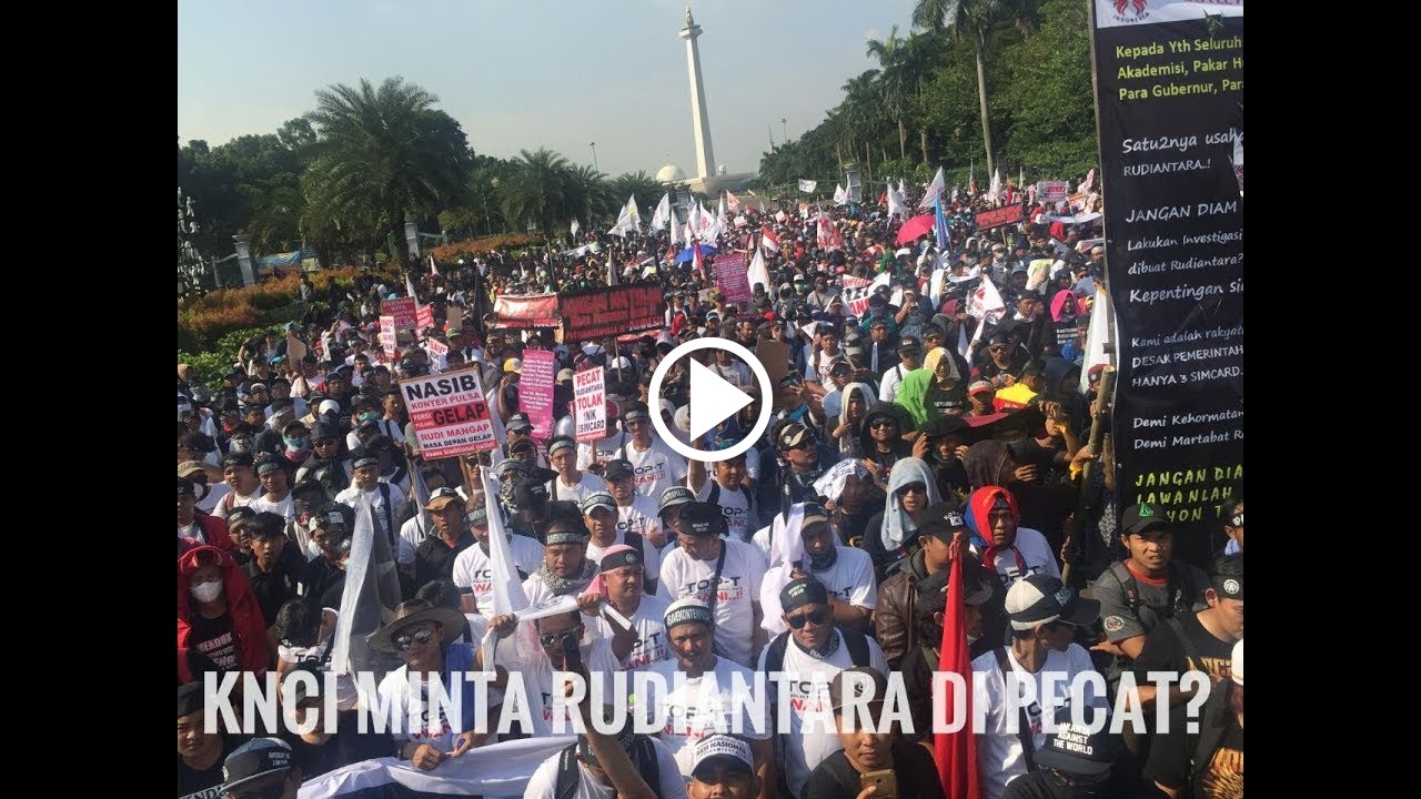 Aksi KNCI Meminta Presiden Jokowi Pecat Rudiantara