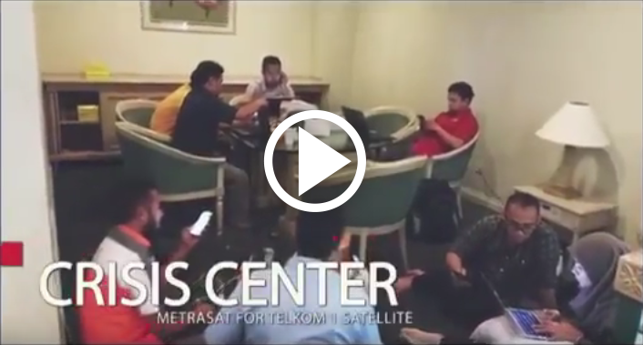 Kerja keras tim Telkom Repointing VSAT pelanggan Satelit Telkom 1