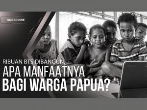 Ribuan BTS dibangun di Papua